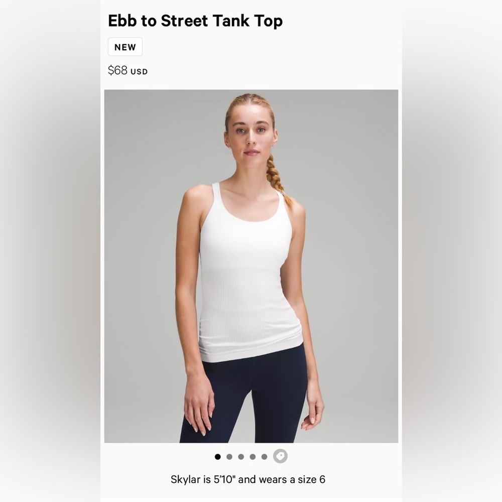 Lululemon Ebb to Street Tank